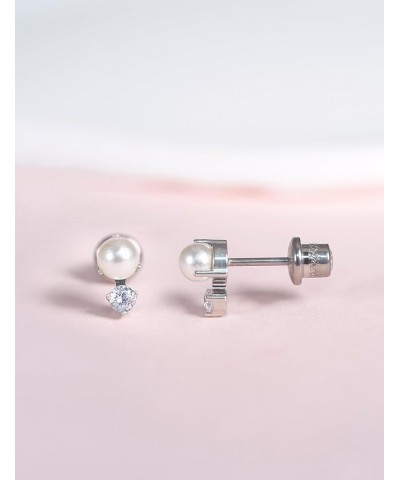 Hypoallergenic G23 Implant Grade Titanium Screw Back Earrings Tragus 20G Helix F136 Piercing Post for Girls' Sensitive Ears C...