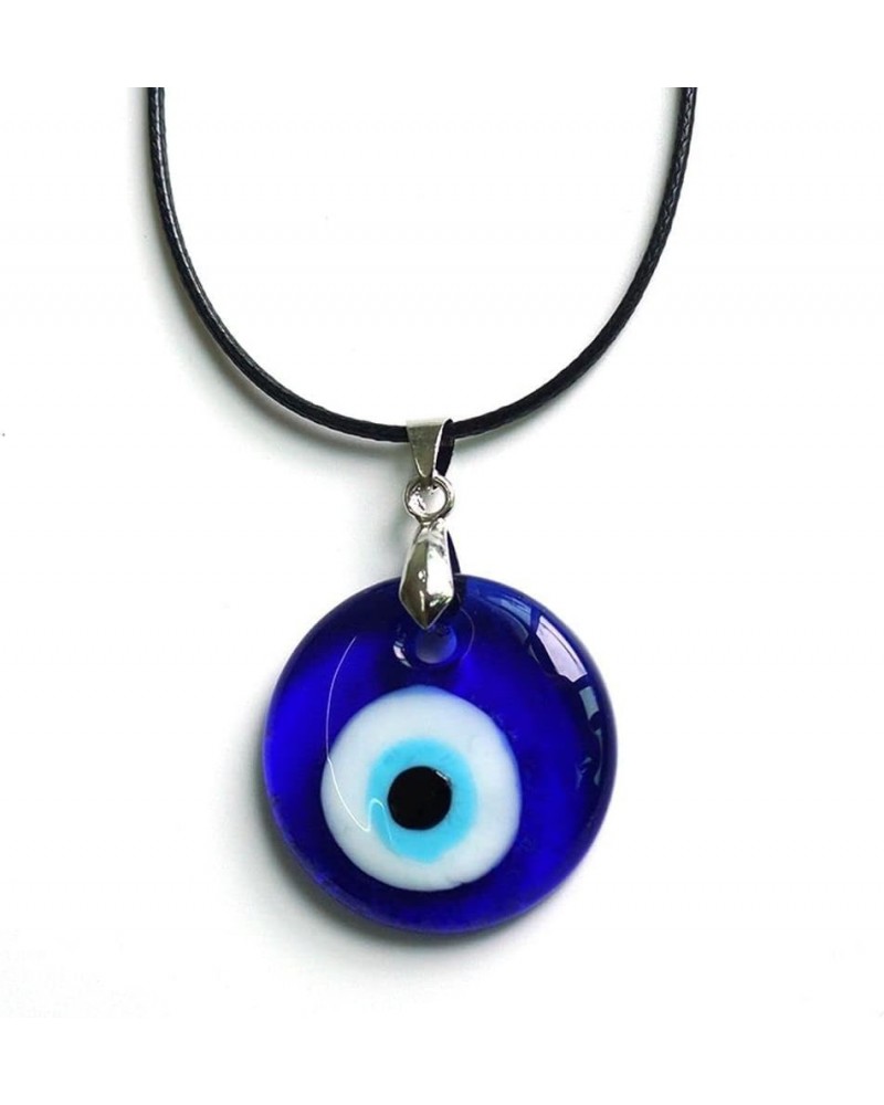 Evil Eye Necklace Blue Eye Pendant Amulet Necklace Choker Clavicle Lucky Chain Jewelry Gift Friendship Couple Necklace(30mm-0...