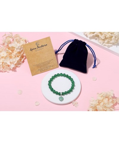 Healing Crystal Bracelets for Women 8mm Natural Stone Beaded Bracelets Gemstone Stretch Anxiety Crystal Bracelet Jewelry Gift...