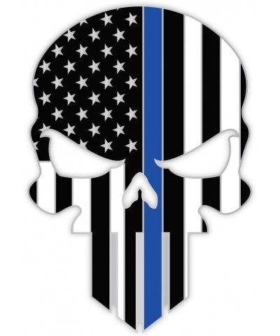 Thin Blue Line Lapel Pin 5 Pack Skull Police $30.47 Others