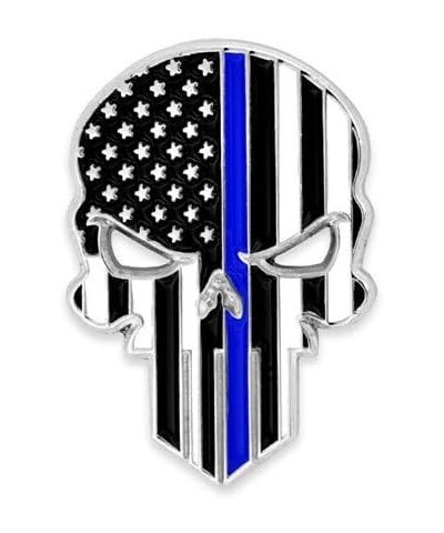 Thin Blue Line Lapel Pin 5 Pack Skull Police $30.47 Others