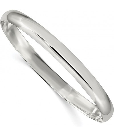 925 Sterling Silver 6.25mm Slip On Bangle Bracelet Fine Jewelry For Women Gifts For Her $35.24 Bracelets