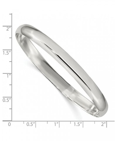 925 Sterling Silver 6.25mm Slip On Bangle Bracelet Fine Jewelry For Women Gifts For Her $35.24 Bracelets