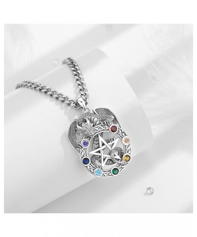Dragon Wolf Necklaces Personalized for Men Women, 925 Sterling Silver Pendant, Stainless Steel Chain Dragon Chakra $30.24 Nec...