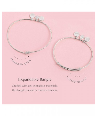 Mother's Day Expandable Wire Bangle Bracelet for Women Shiny Silver Finish Mom Forever My Best Friend $23.40 Bracelets