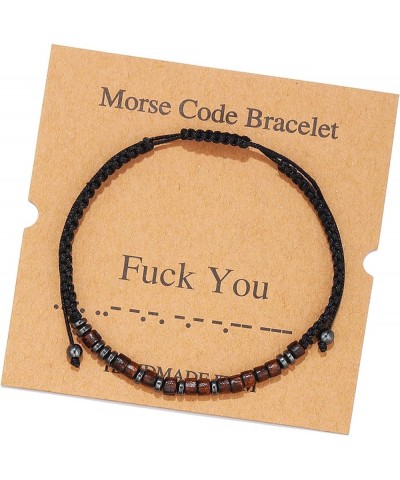 Morse Code Bracelet for Women, String Wrap Bracelet Friendship Daughter Boyfriend Girlfriend Couples Inspirational Gifts Brac...