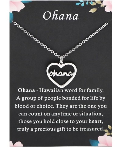 Heart Cutout Letter Necklace for Gigi Mama Aunt Sister Niece Bestie Cousin with Definition Card Gift for Women Girls Ohana $9...