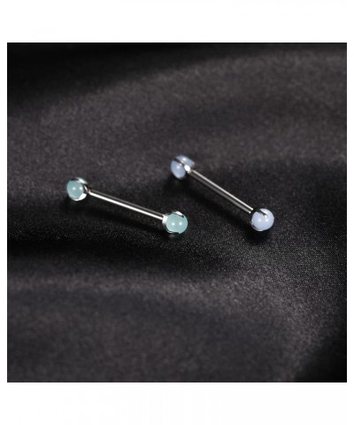 Nipple Ring Internally Threaded Nipple Barbell 14G Nipple Piercing Jewelry G23 Titanium Nipple Bar Nipple Body Piercing Jewel...