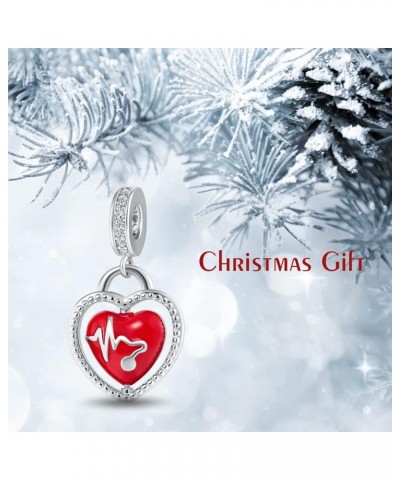 Guidance Angel Wing Key Lock Arrow Heart Charm Cubic Zirconia Bead for Pandora Bracelet Heartbeat $8.69 Bracelets