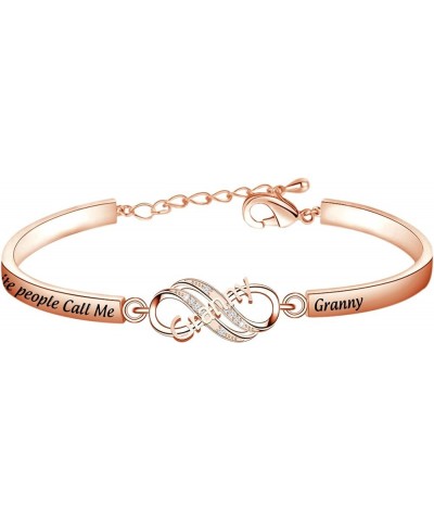 Grandma Bracelet My Favorite People Call Me Nana/Mimi/Nonna/Granny/Grandma Bracelet Gift for Grandmother granny rose gold $8....