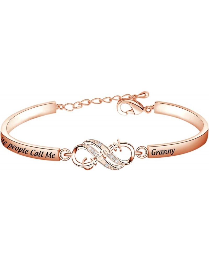 Grandma Bracelet My Favorite People Call Me Nana/Mimi/Nonna/Granny/Grandma Bracelet Gift for Grandmother granny rose gold $8....