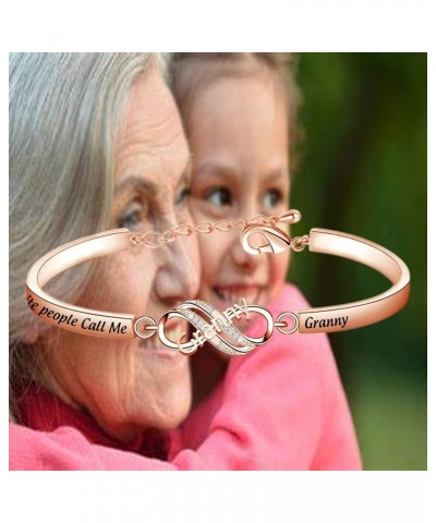 Grandma Bracelet My Favorite People Call Me Nana/Mimi/Nonna/Granny/Grandma Bracelet Gift for Grandmother granny rose gold $8....