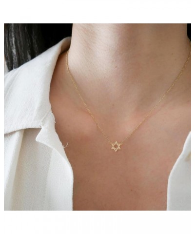 Dainty Necklace for Women, Cross Necklace 14k Gold Filled Moon Star Lotus Flower Sun Leaf Design Simple Pendent Necklace for ...