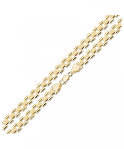 10K Real Gold 6 MM, 8 MM, 10 MM, 12 MM, Presidential Watch Band Style Link Chain Necklace 6 MM 28 inches $446.99 Necklaces
