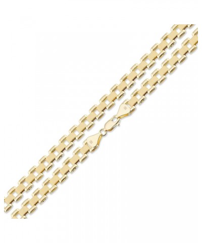 10K Real Gold 6 MM, 8 MM, 10 MM, 12 MM, Presidential Watch Band Style Link Chain Necklace 6 MM 28 inches $446.99 Necklaces