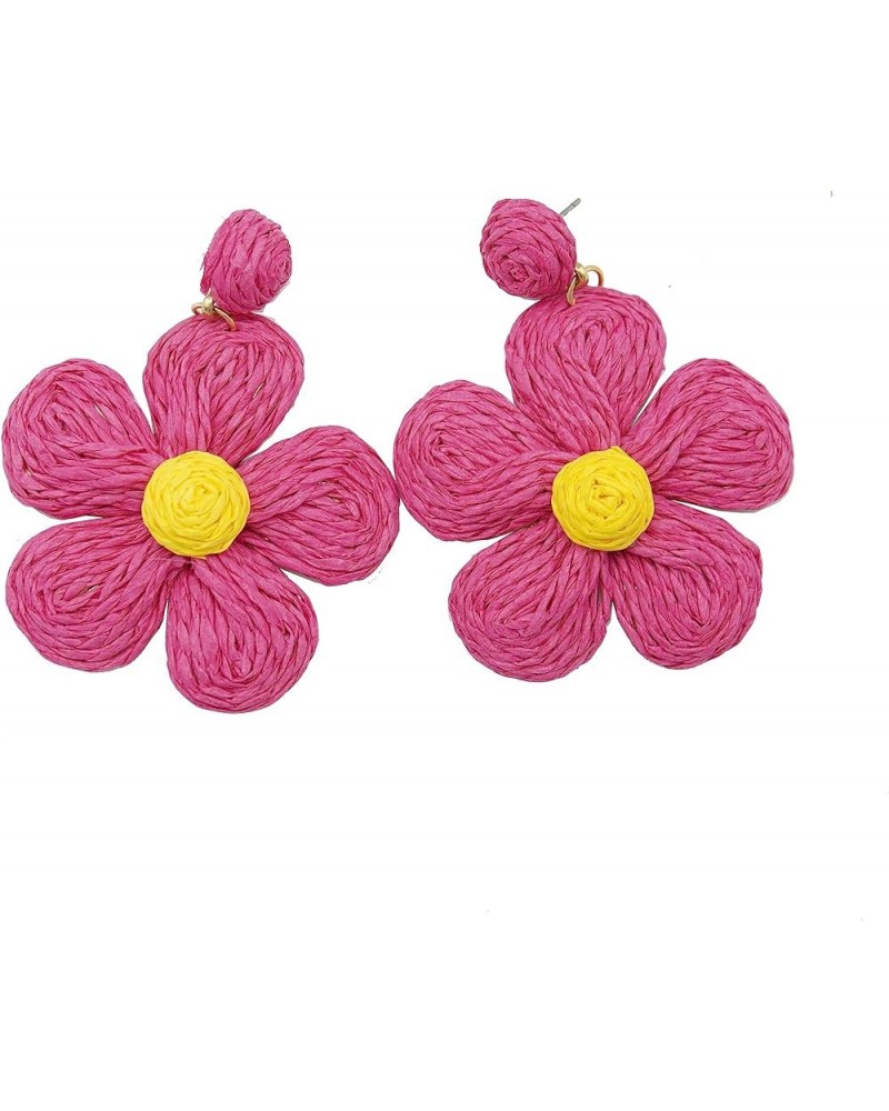 Pink Earrings Hypoallergenic Lightweight Earrings,Gift For Mom Daughter Girls flower $7.79 Earrings