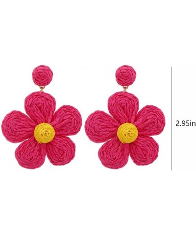 Pink Earrings Hypoallergenic Lightweight Earrings,Gift For Mom Daughter Girls flower $7.79 Earrings