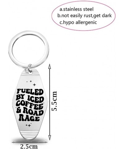 Funny Road Rage Gift Iced Coffee Lovers Gift Fueled By Iced Coffee And Road Rage Keychain Truck Driver Jewelry Gift Fueled Co...