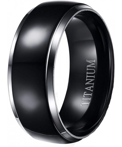 His and Hers 3 Piece Trio Sterling Silver Black Titanium Wedding Band Engagement Ring Set Her 10-His 10 $46.55 Sets