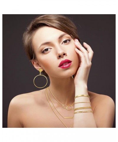 12 Pcs Gold Silver Jewelry Sets for Women Layered Set of Earring Necklace Bracelets for Teen Girl Men Christmas Jewelry Gifts...