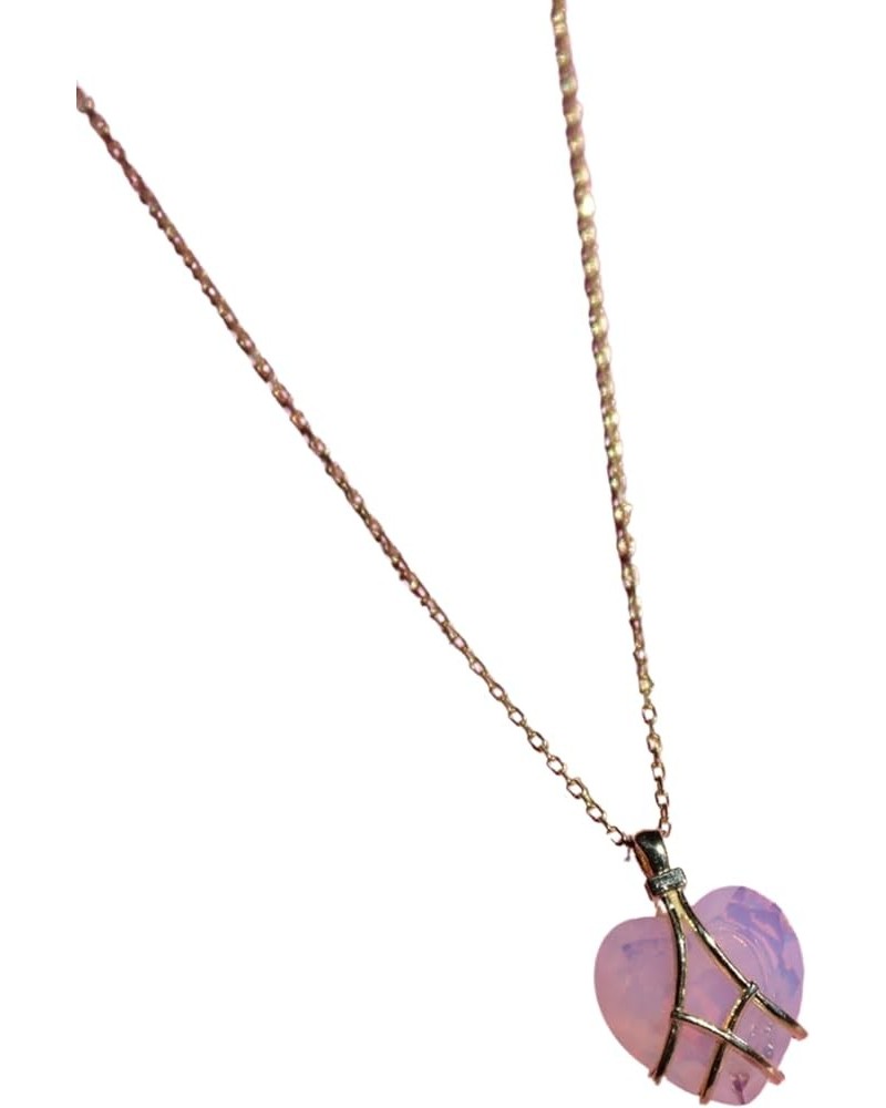 Diamond Chateau Heart Necklace Perfect Size, 925 Sterling Silver Gold $31.96 Necklaces