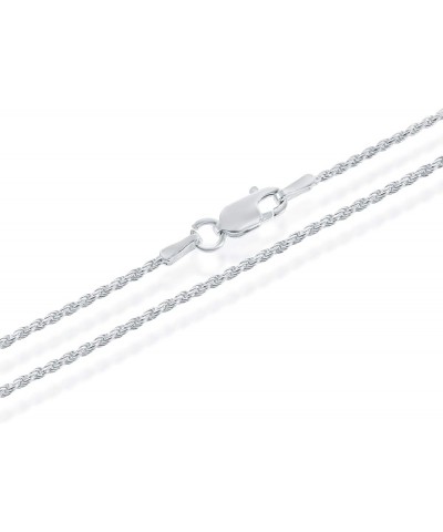 Sterling Silver Diamond Cut High Polished 1mm Italian Twisted Rope Chain Necklace 16"-24 16.0 Inches $13.49 Necklaces