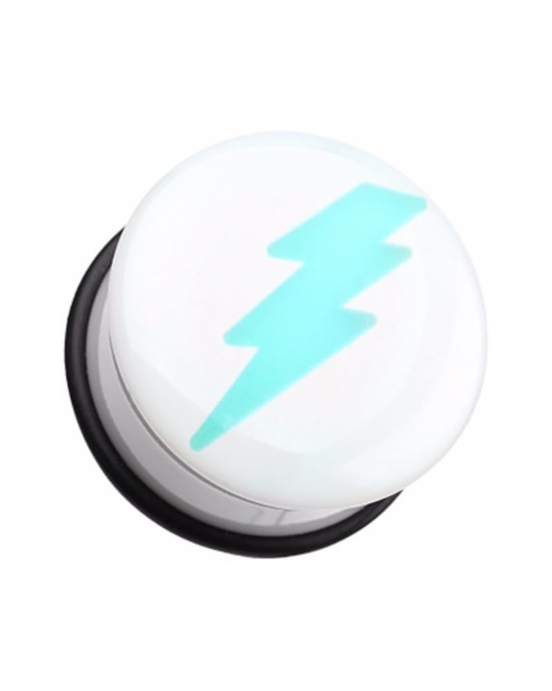 Glow in the Dark Lightning Bolt Single Flared WildKlass Ear Gauge Plug (Sold as Pairs) 7/16" (11mm) $10.29 Body Jewelry