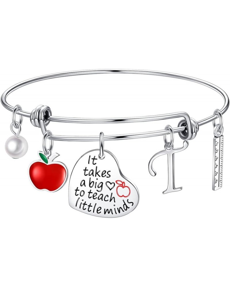 Teacher Gifts for Women, Stainless Steel Teacher Bracelet End of Year Valentine Thank You Christmas Teacher Appreciation Gift...