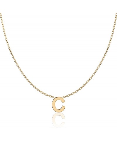 Custom Initial Letter Necklace 925 Sterling Silver Personalized Gift for Mom C 18k gold $12.67 Necklaces