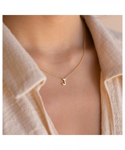 Custom Initial Letter Necklace 925 Sterling Silver Personalized Gift for Mom C 18k gold $12.67 Necklaces