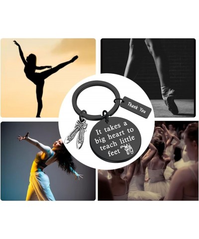 Dance Teacher Gift Dance Teacher Appreciation Gift It Takes A Big Heart To Teach Little Feet Keychain Ballet Gift Teach Littl...