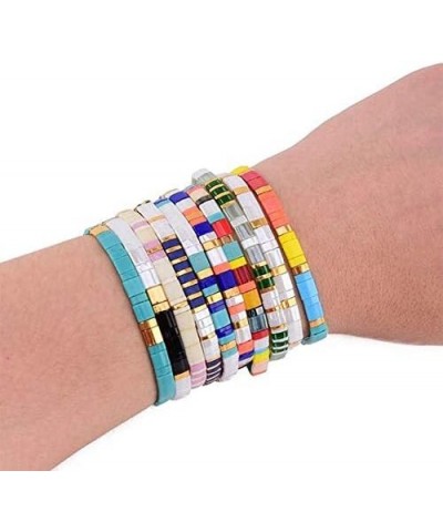 Summer Surfer Bracelets Bohemian Beach Stretch Bracelets Women Friendship Bracelets 02C $11.59 Bracelets