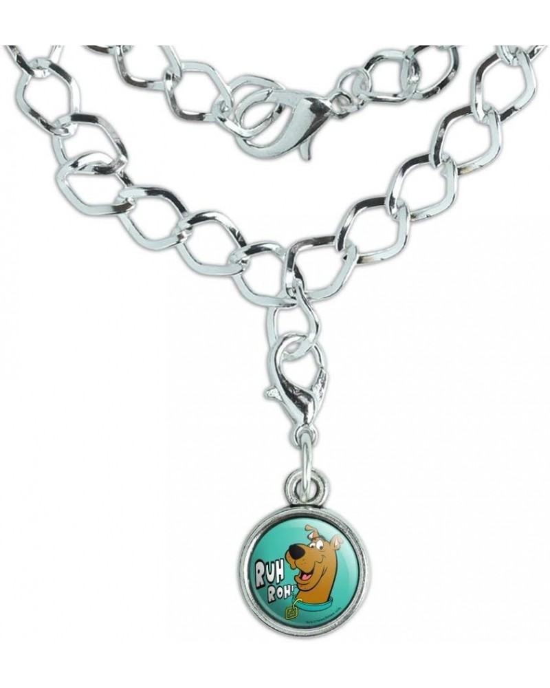 Scooby-Doo Ruh Roh Silver Plated Bracelet with Antiqued Charm Chrome $8.49 Bracelets