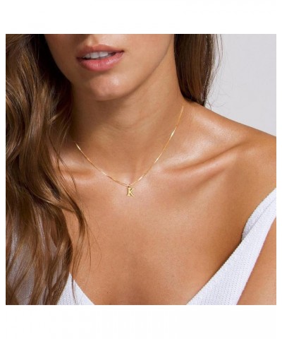 Simple Choker Jewelry Plated Gold Initial Necklaces Presents for Women,Trendy Cute Dainty Tiny Letter A-Z Personalized Name P...