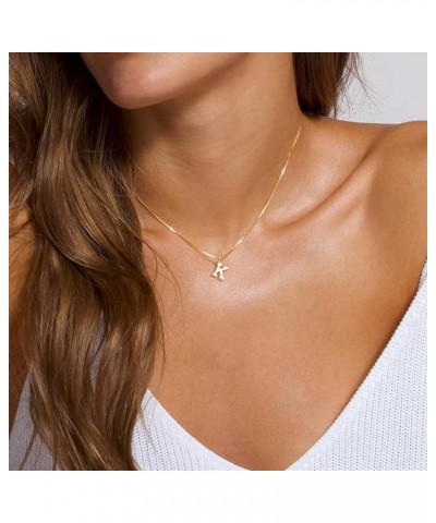 Simple Choker Jewelry Plated Gold Initial Necklaces Presents for Women,Trendy Cute Dainty Tiny Letter A-Z Personalized Name P...