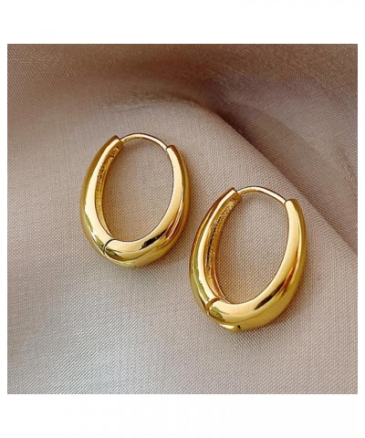 Gold Hoop Earrings for Women Chunky Huggie Earrings Silver Beaded Hoop Earrings for Girls Small Hoop Earrings Trendy Jewelry ...