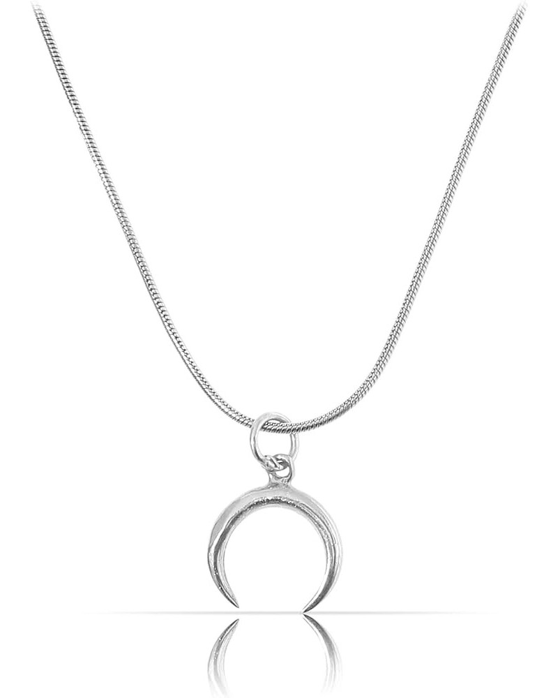 925 Sterling Silver Necklace - Minimalist Chain Necklace - Pendant Necklace for Women - Women Necklace with Gift Box Silver M...