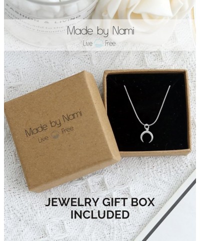 925 Sterling Silver Necklace - Minimalist Chain Necklace - Pendant Necklace for Women - Women Necklace with Gift Box Silver M...