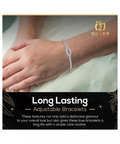 925 Sterling Silver Adjustable Bracelet | Cubic Zirconia Adjustable Bracelets for Women | Women's Jewelry | Dainty Gold Jewel...