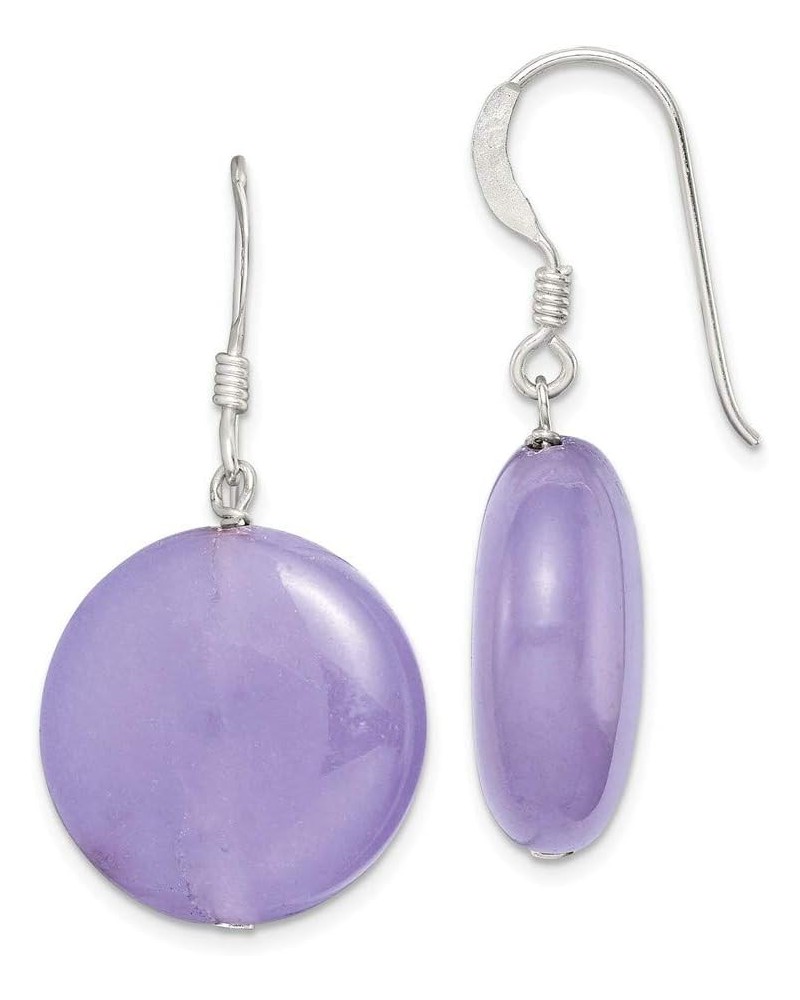 Sterling Silver Lavender Jade Earrings $12.18 Earrings