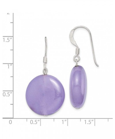 Sterling Silver Lavender Jade Earrings $12.18 Earrings