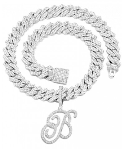 Adult Women's Gold and Silver Zinc Chain Necklace with Cursive Links Silver B $10.12 Necklaces