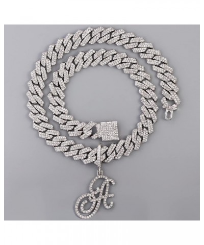 Adult Women's Gold and Silver Zinc Chain Necklace with Cursive Links Silver B $10.12 Necklaces