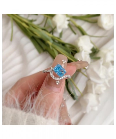 DY120690-S-W-PL-6 Newest Fine Jewelry Elegant Design S925 Silver Rhodium Plated Paraiba Ice Blue 5A Zirconia Wedding Promise ...