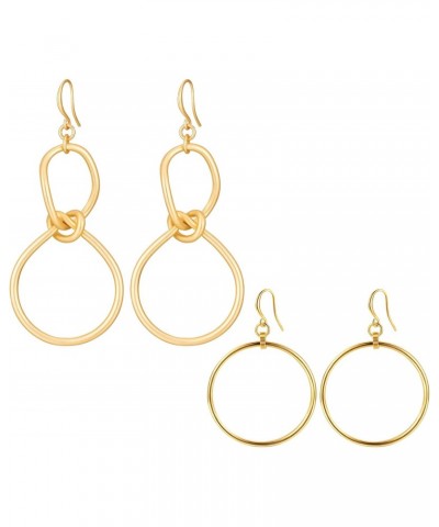 Gold Hoop Earrings for Women Long Earings Jewelry Gifts $19.03 Earrings