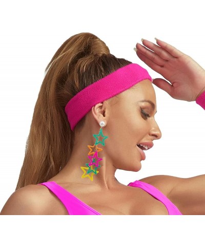 Women Fashion Retro 1980s Style Costume Earring Multicolor Stars $6.87 Earrings