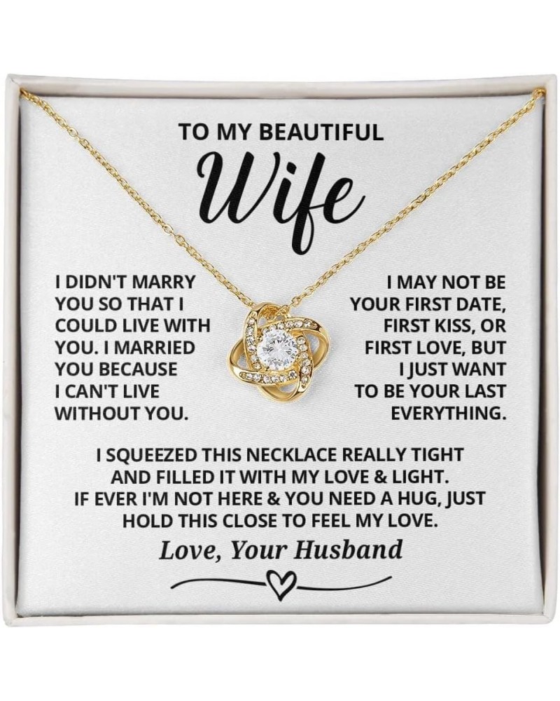 Wife Necklace Gifts From Husband, Wedding Anniversary Romantic Gifts For Wife Birthday Gifts From Husband, Necklaces For Wife...