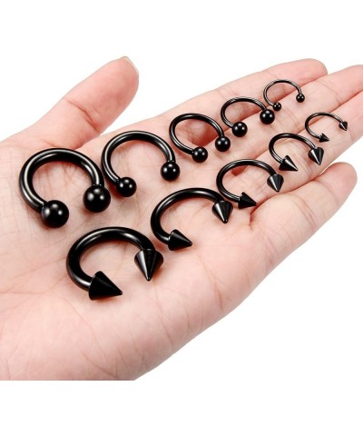 Septum Stretching Kit Septum Rings Septum Jewelry Septum Piercing Kit Black Septum Ring Septum Piercing Jewelry Septum Pierci...