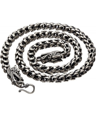 Sterling Silver Dragon Chain - Handmade Vintage 925 Necklace Thick Heavy Jewelry 18'' to 32'' 26 Inches $74.21 Necklaces