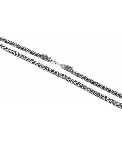 Sterling Silver Dragon Chain - Handmade Vintage 925 Necklace Thick Heavy Jewelry 18'' to 32'' 26 Inches $74.21 Necklaces